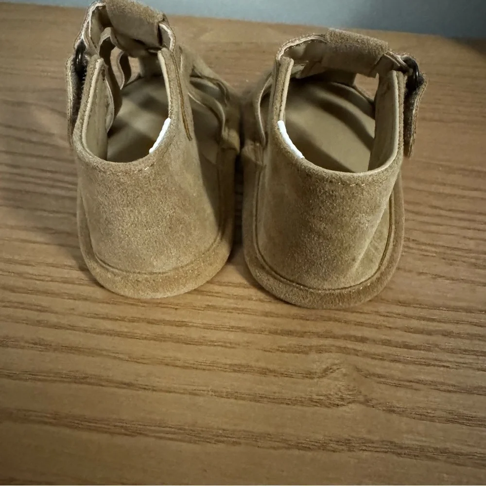 Janie and Jack Tan Sandals Size 6-12 Months
